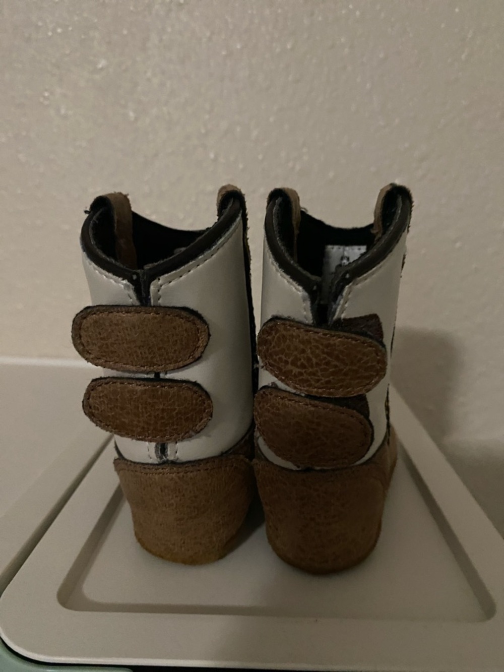 Baby- Brown and White Western Cowboy Boots - Picture 3 of 5